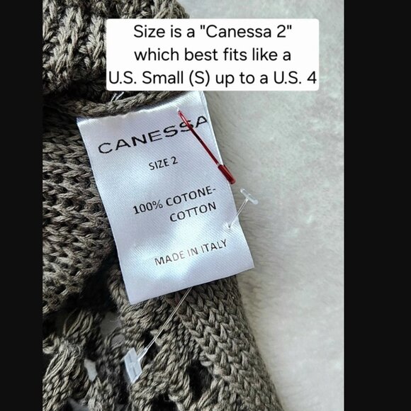 CANESSA Italy luna nuvola cotton-knit resort goop fave travel dress nwot $455 s - Picture 11 of 14
